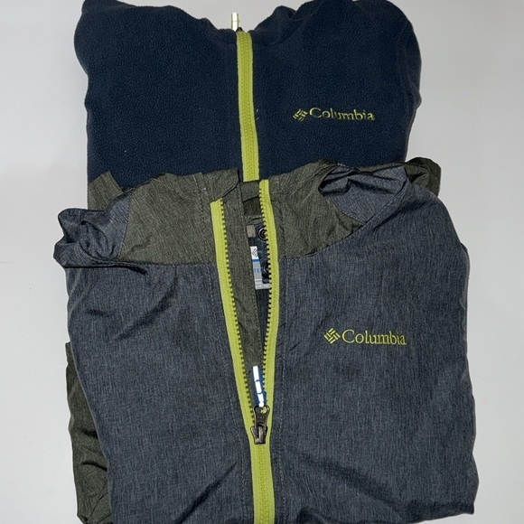 2 Columbia zip up hoodie jackets boys size small. - Picture 1 of 10